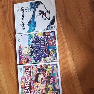 Three wii games